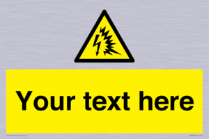 Custom warning Arc flash